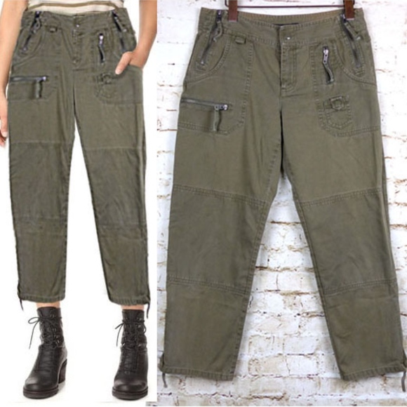 Marc Jacobs Pants - Marc Jacobs Utility Zipper Patch Knee Crop Pants